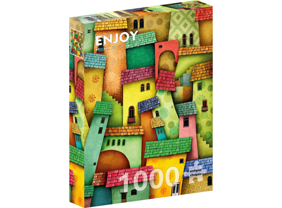ENJOY Puzzle Veselé domčeky 1000 dielikov