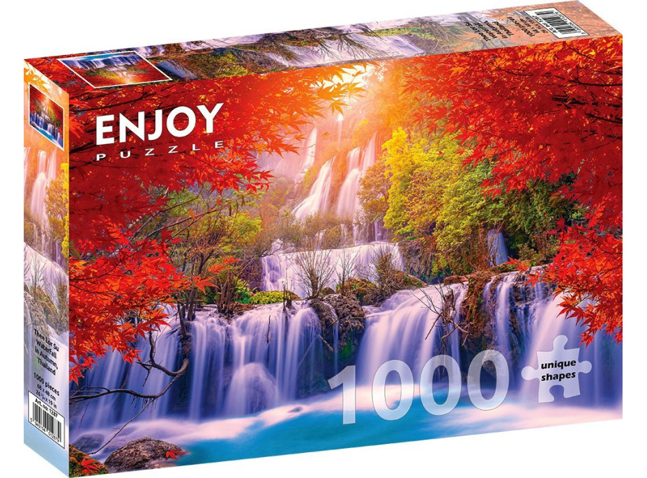 ENJOY Puzzle Vodopád Thi Lo Su na jeseň, Thajsko 1000 dielikov