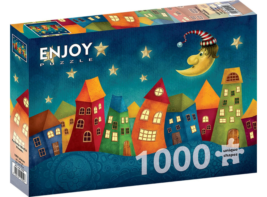 ENJOY Puzzle Vyfarebné domčeky 1000 dielikov