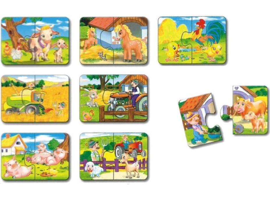 DOHÁNY Duo puzzle Na statku 8x2 dieliky