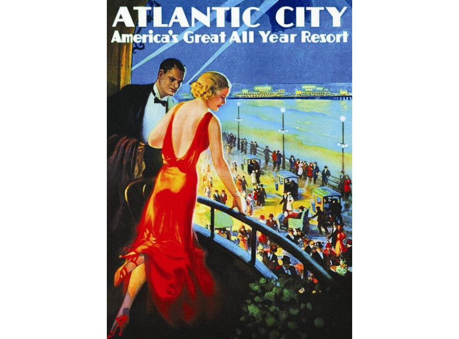 EUROGRAPHICS Puzzle Plagát: Atlantic City 1000 dielikov