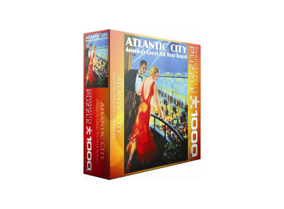 EUROGRAPHICS Puzzle Plagát: Atlantic City 1000 dielikov