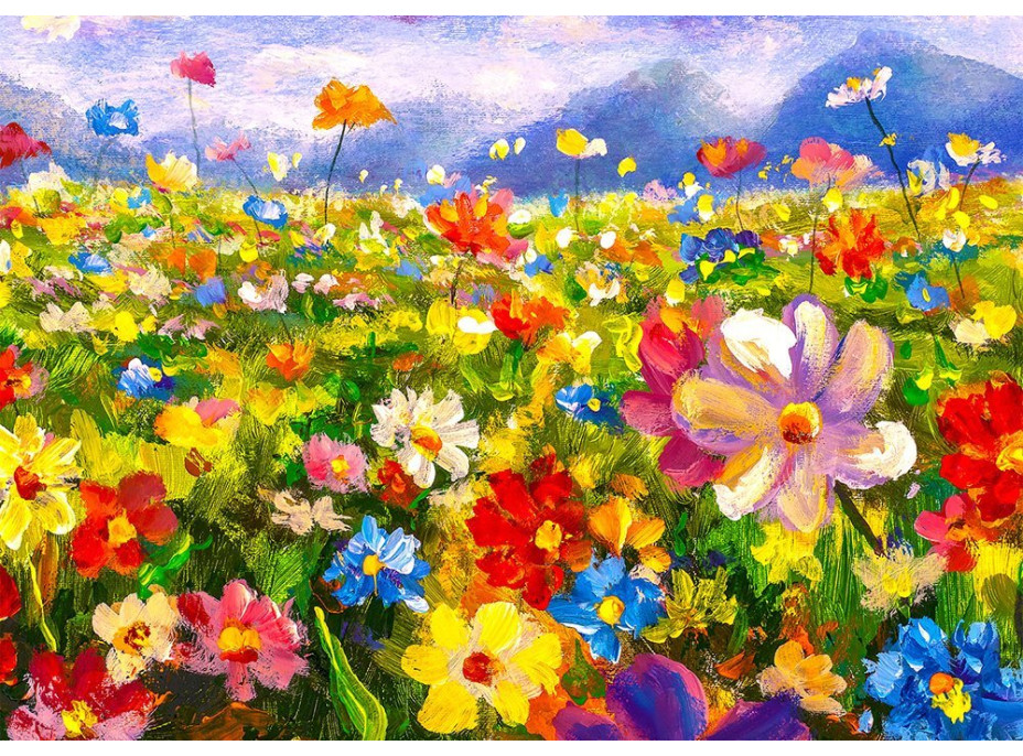 ENJOY Puzzle Farebná kvetinová lúka 1000 dielikov