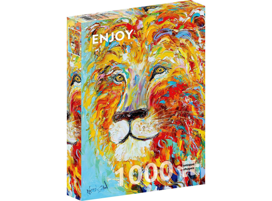 ENJOY Puzzle Farebný lev 1000 dielikov