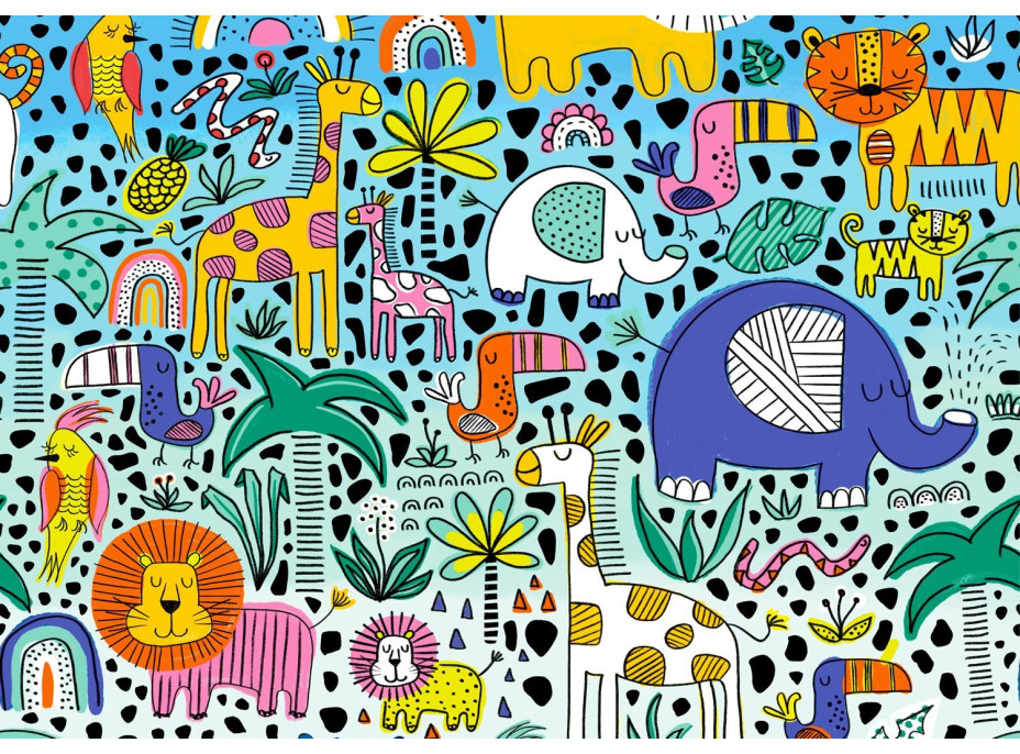 ENJOY Puzzle Doodle Safari 1000 dielikov