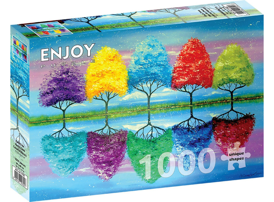 ENJOY Puzzle Stromy s farebnou históriou 1000 dielikov