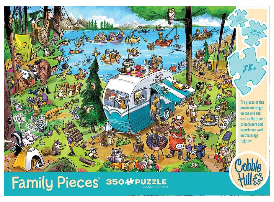 COBBLE HILL Rodinné puzzle Volanie divočiny 350 dielikov