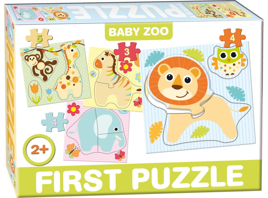 DOHÁNY Baby puzzle ZOO 4v1 (2-5 dielikov)