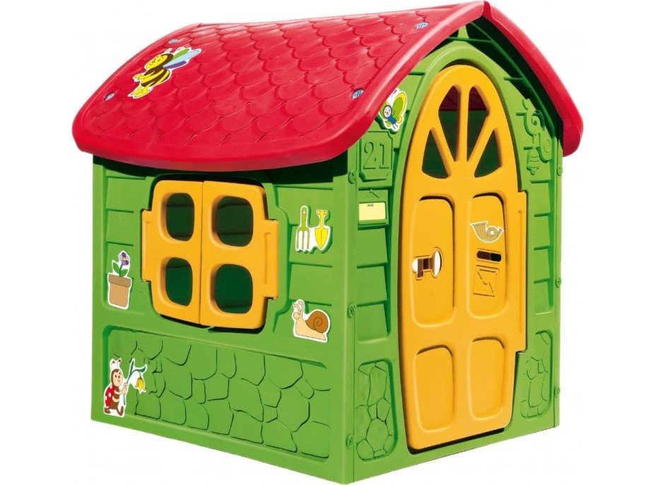 DOHÁNY Detský záhradný domček zeleno-červený