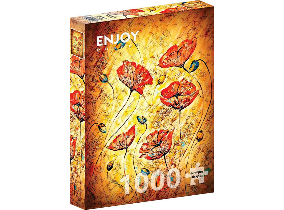 ENJOY Puzzle Červené vlčie maky 1000 dielikov