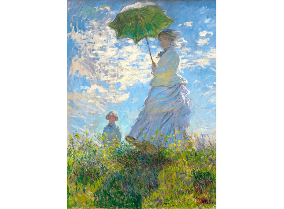 ENJOY Puzzle Claude Monet: Žena so slnečníkom 1000 dielikov