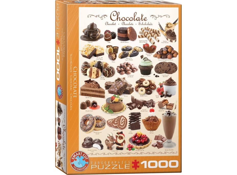 EUROGRAPHICS Puzzle Čokoláda 1000 dielikov