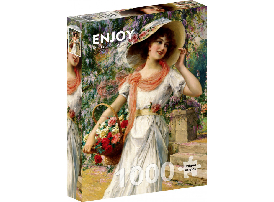 ENJOY Puzzle Emile Vernon: Kvetinová záhrada 1000 dielikov