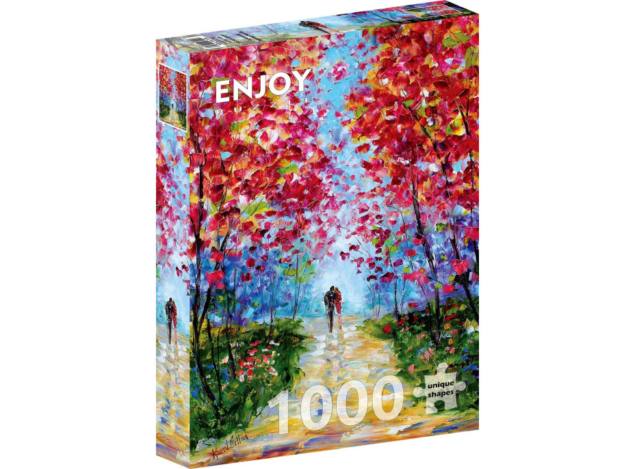 ENJOY Puzzle Jarná kvetinová romanca 1000 dielikov