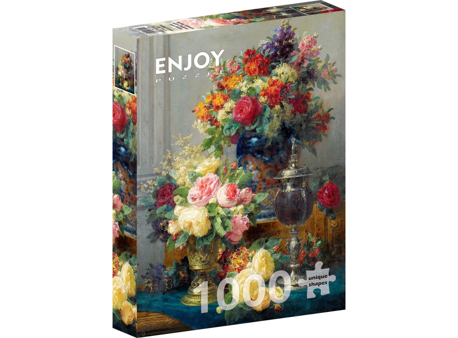 ENJOY Puzzle Jarné kvety s kalichom 1000 dielikov