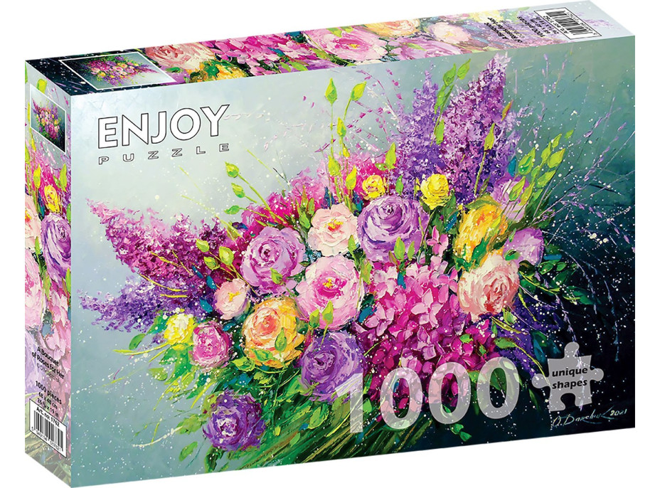 ENJOY Puzzle Kytica ruží pre ňu 1000 dielikov