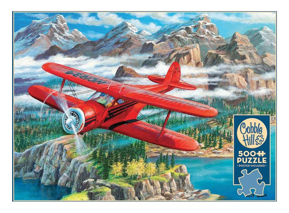 COBBLE HILL Puzzle Lietadlo Beechcraft Staggerwing 500 dielikov
