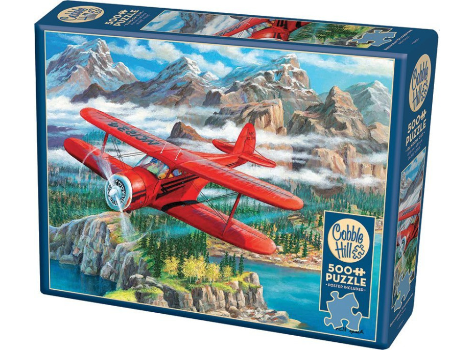 COBBLE HILL Puzzle Lietadlo Beechcraft Staggerwing 500 dielikov