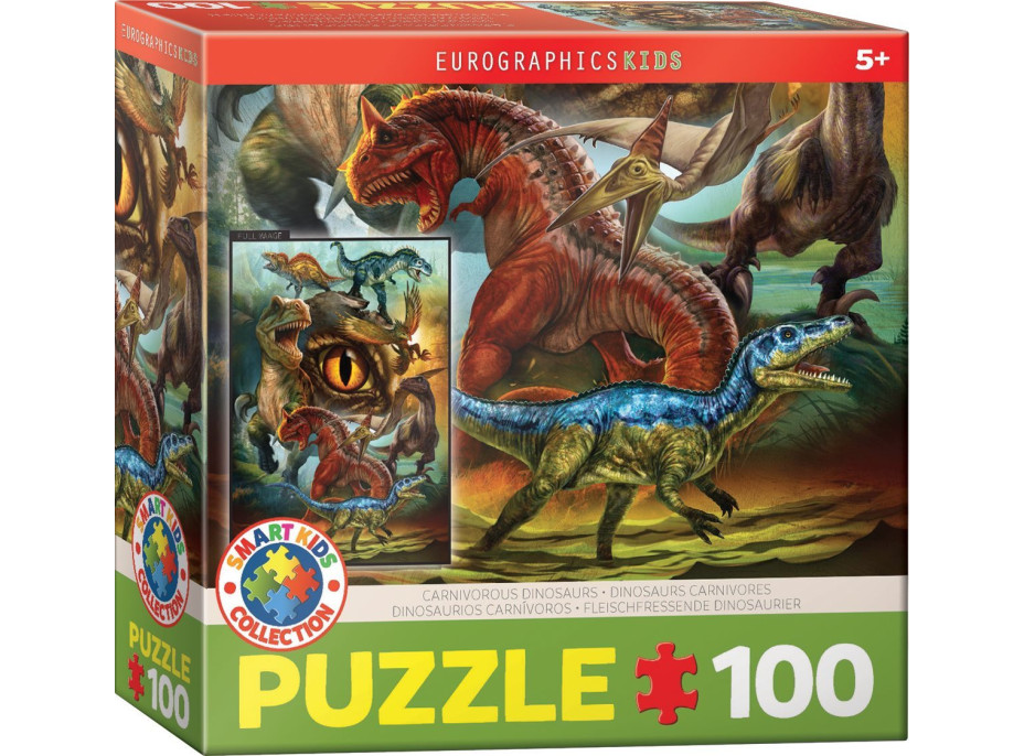 EUROGRAPHICS Puzzle Mäsožraví dinosaury 100 dielikov