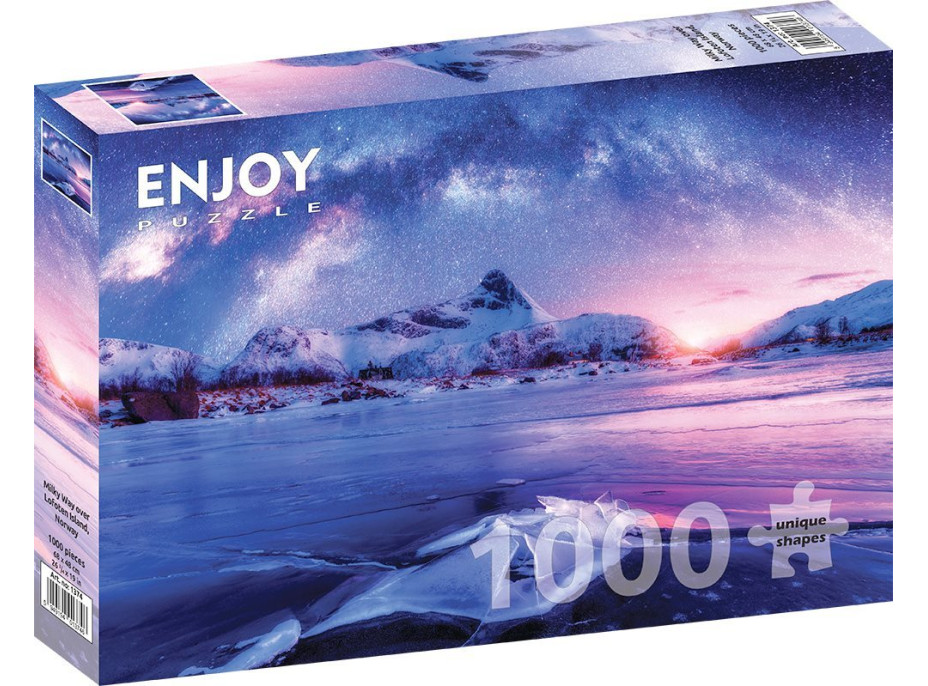 ENJOY Puzzle Mliečna dráha nad Lofoty, Nórsko 1000 dielikov
