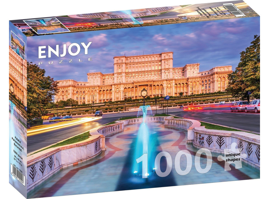 ENJOY Puzzle Parlamentné námestie, Bukurešť, Rumunsko 1000 dielikov