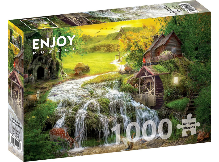 ENJOY Puzzle Zrub pri kúzelnej riečke 1000 dielikov