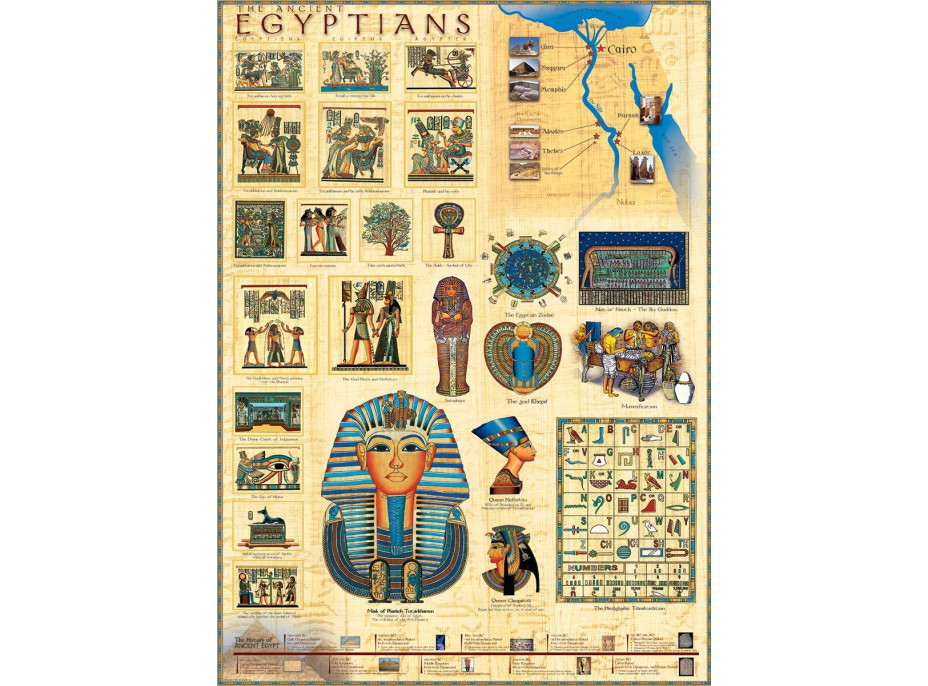 EUROGRAPHICS Puzzle Starí Egypťania 1000 dielikov