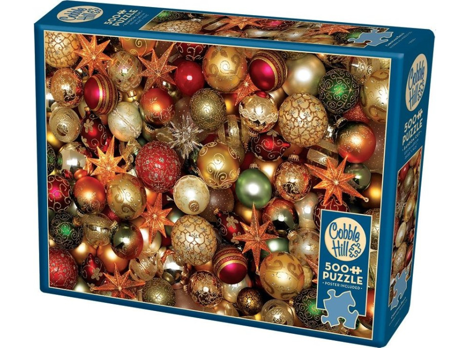 COBBLE HILL Puzzle Vianočné banky 500 dielikov