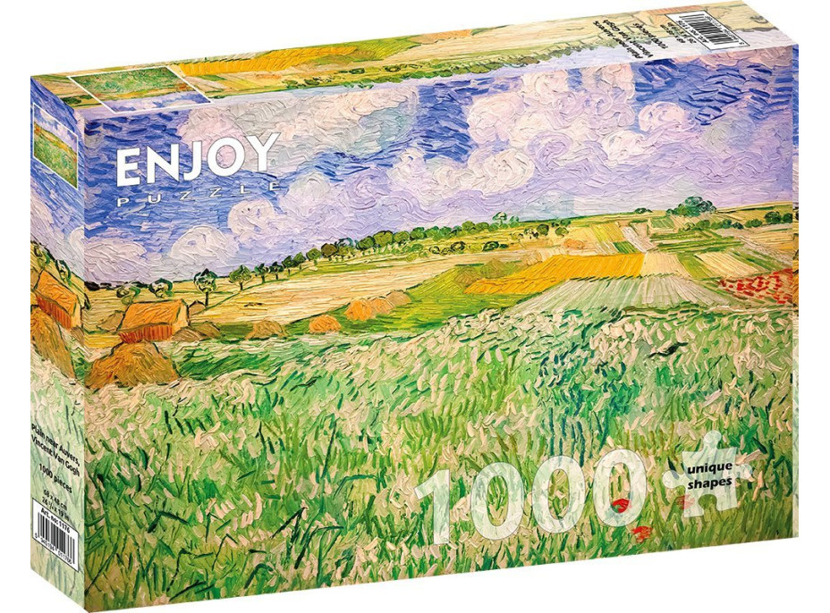 ENJOY Puzzle Vincent Van Gogh: Krajina v Auvers 1000 dielikov