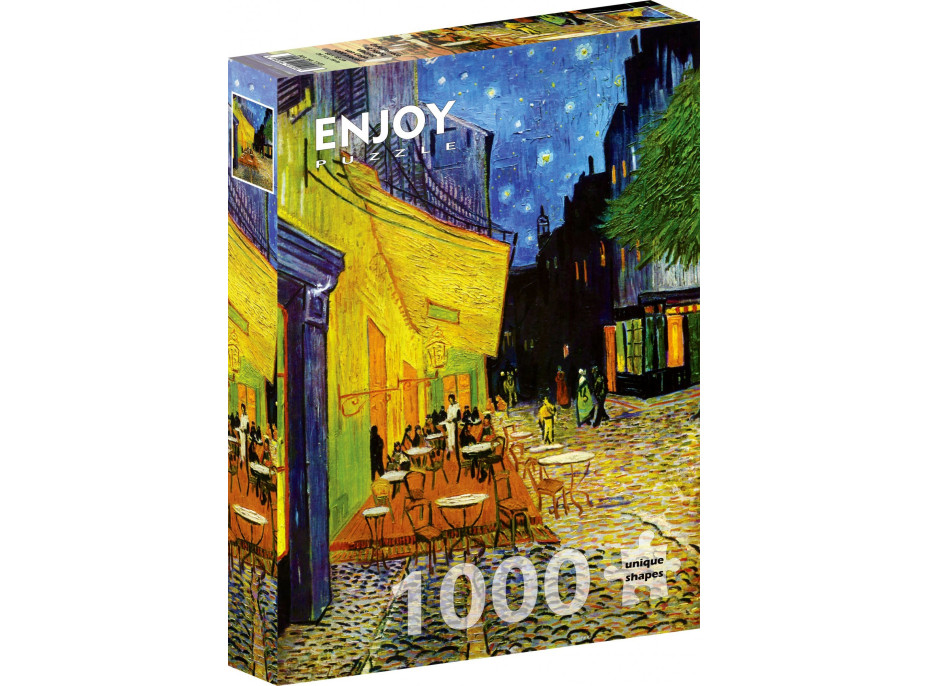 ENJOY Puzzle Vincent Van Gogh: Terasa kaviarne v noci 1000 dielikov