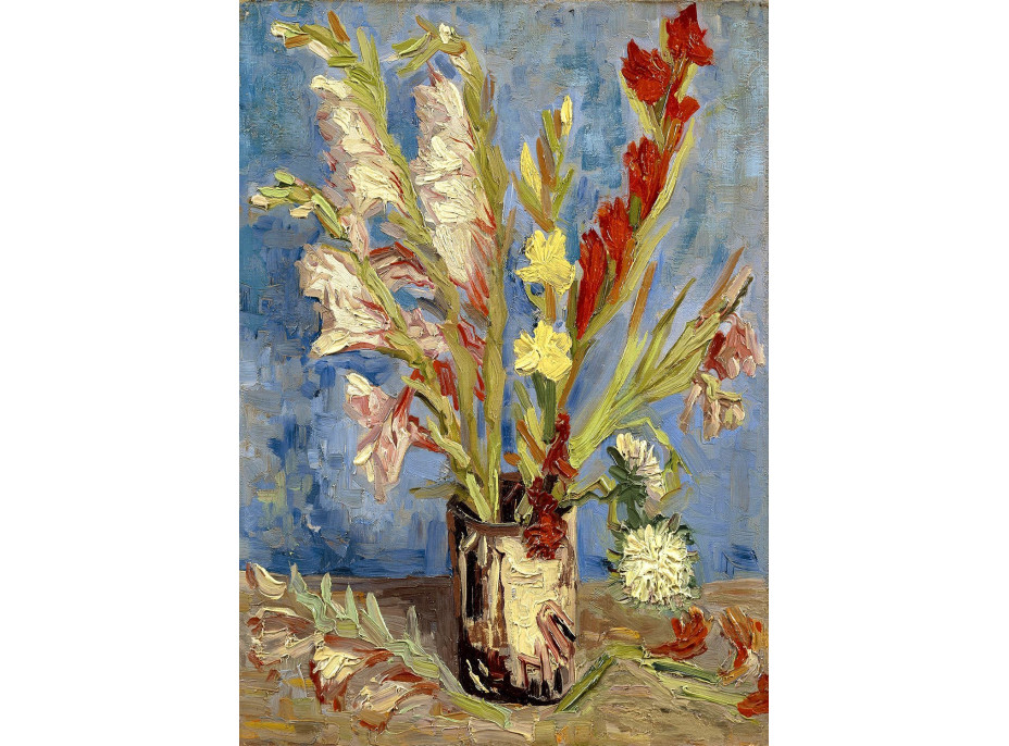 ENJOY Puzzle Vincent Van Gogh: Váza s gladiolami a čínskymi astrami 1000 dielikov