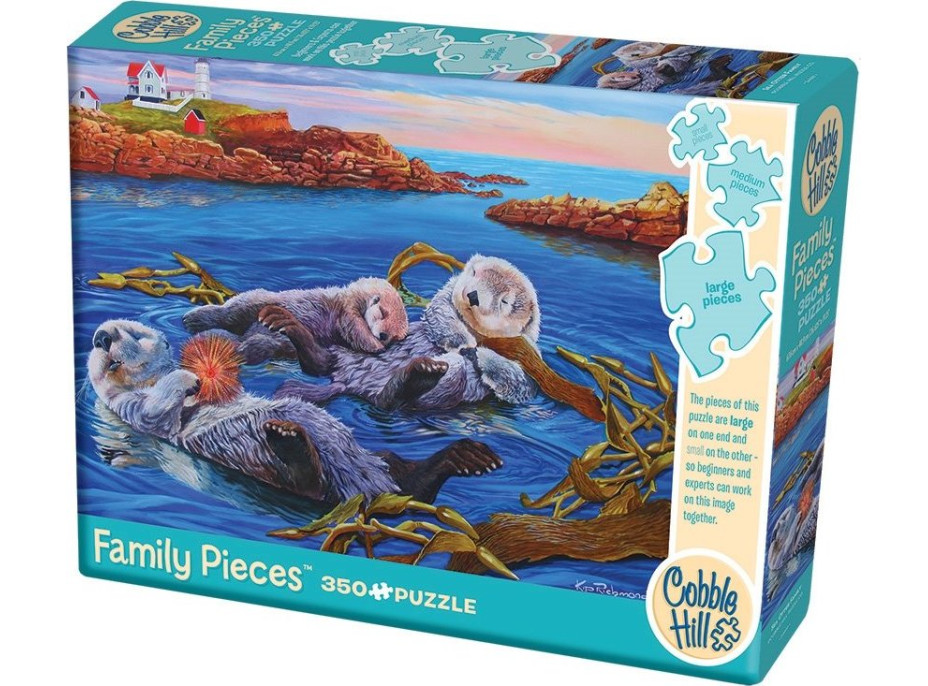 COBBLE HILL Rodinné puzzle Rodina morských vydier 350 dielikov