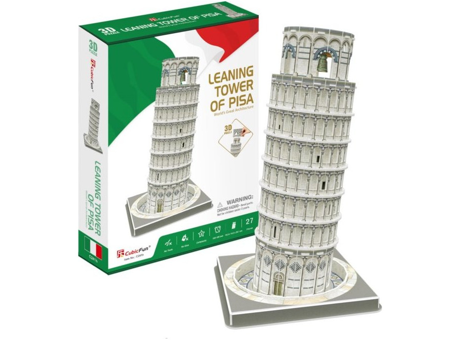 CUBICFUN 3D puzzle Šikmá veža v Pise 27 dielikov