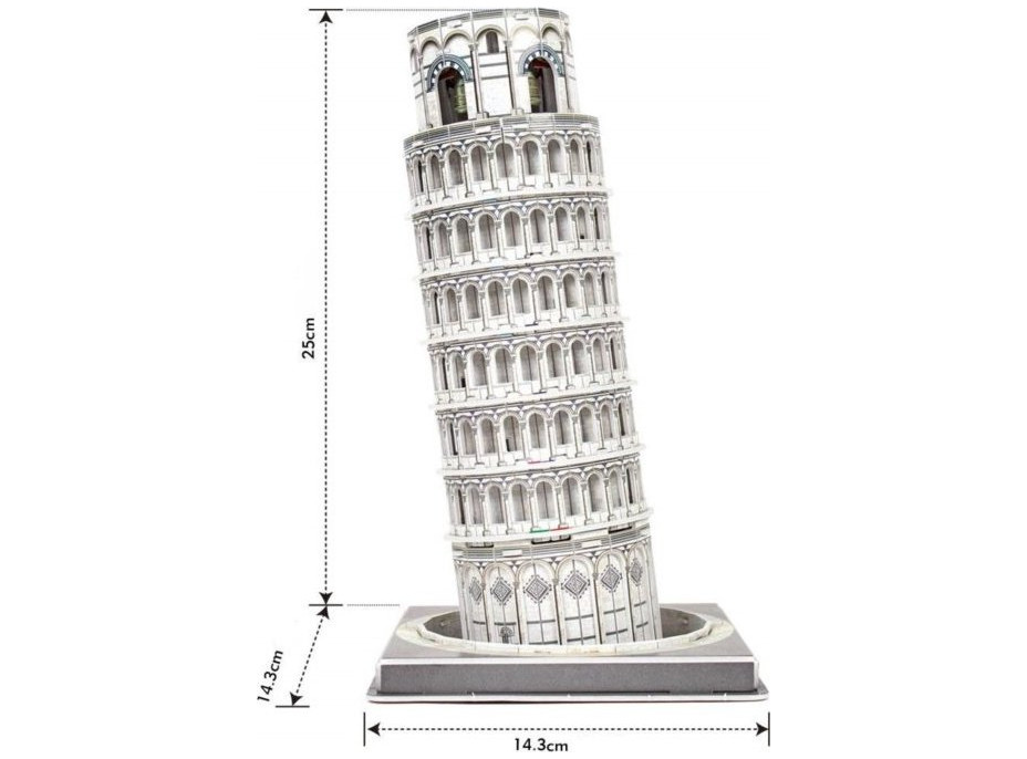 CUBICFUN 3D puzzle Šikmá veža v Pise 27 dielikov