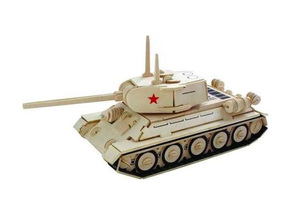 WOODEN TOY , WCK 3D puzzle Tank T-34