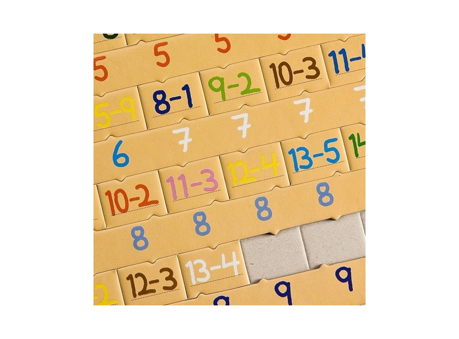 LARSEN Puzzle Matematika: odčítanie 81 dielikov