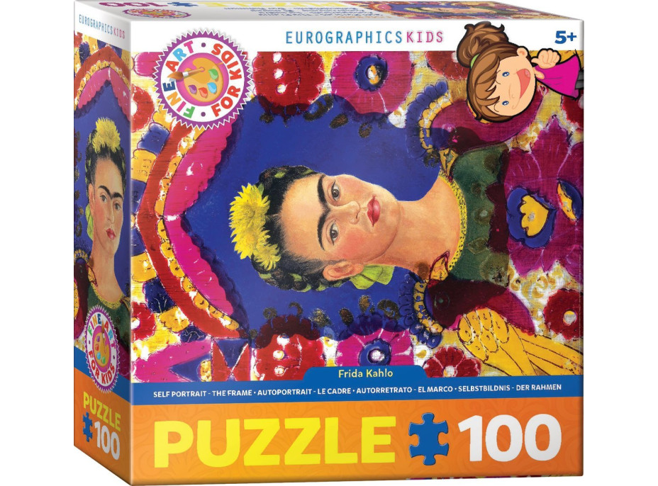 EUROGRAPHICS Puzzle Autoportrét Frida Kahlo 100 dielikov
