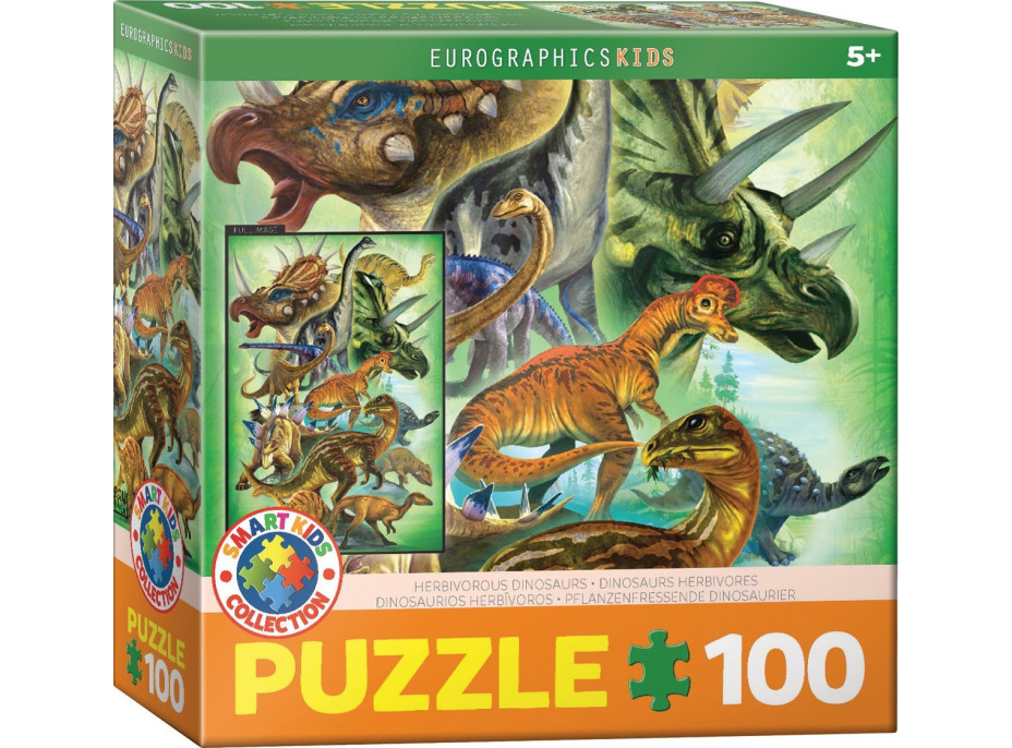 EUROGRAPHICS Puzzle bylinožraví dinosaury 100 dielikov