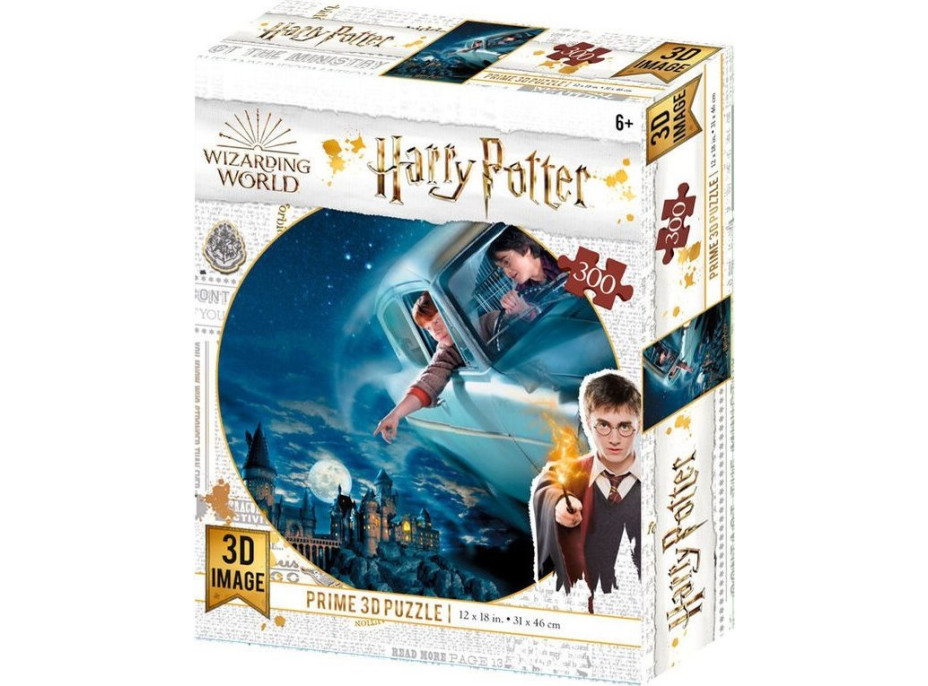 PRIME 3D Puzzle Harry Potter: Harry a Ron nad Rokfortom 3D 300 dielikov