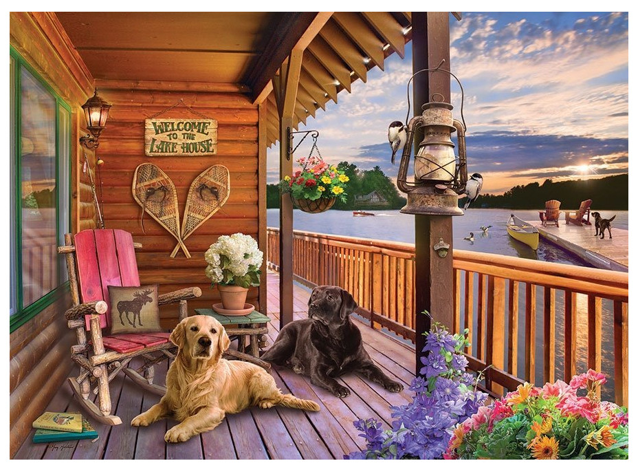 COBBLE HILL Puzzle Vitajte v dome pri jazere 1000 dielikov