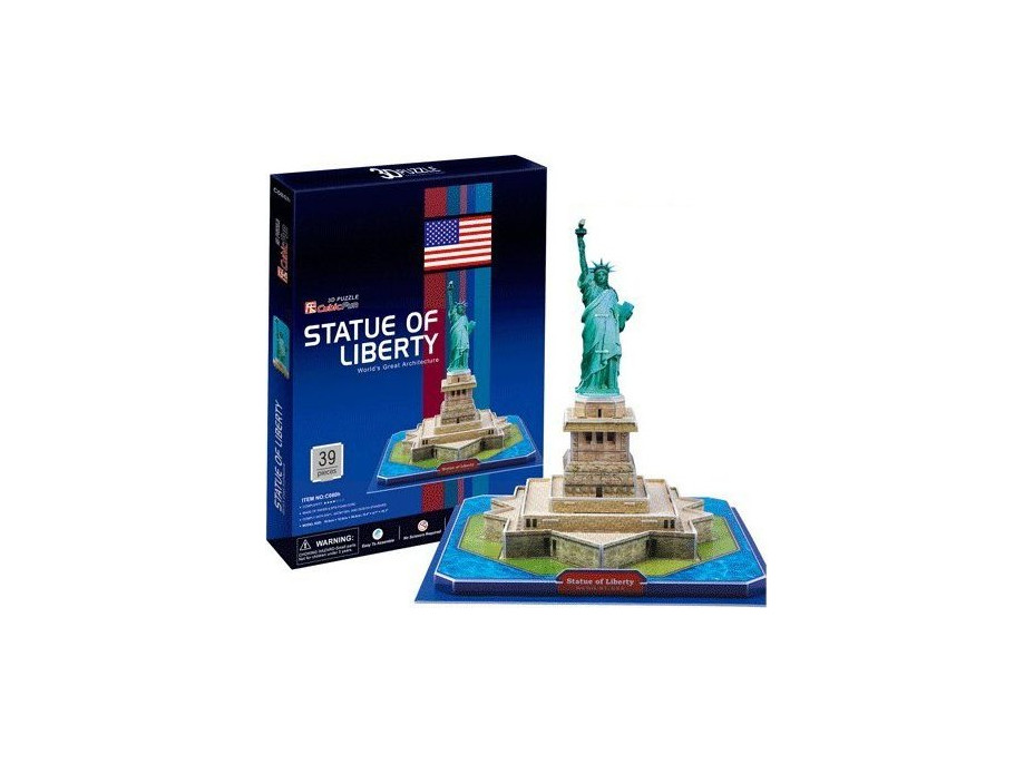CUBICFUN 3D puzzle Socha Slobody 39 dielikov