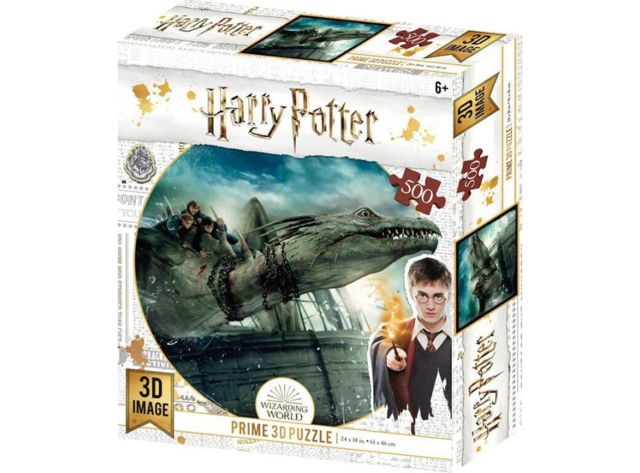 PRIME 3D Puzzle Harry Potter: Útek z Gringottovíc banky 3D XL 300 dielikov