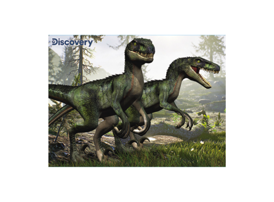 PRIME 3D Puzzle Discovery: Velociraptori 3D 100 dielikov