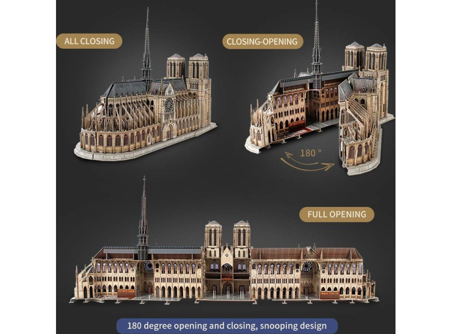 CUBICFUN 3D puzzle Katedrála Notre-Dame 293 dielikov