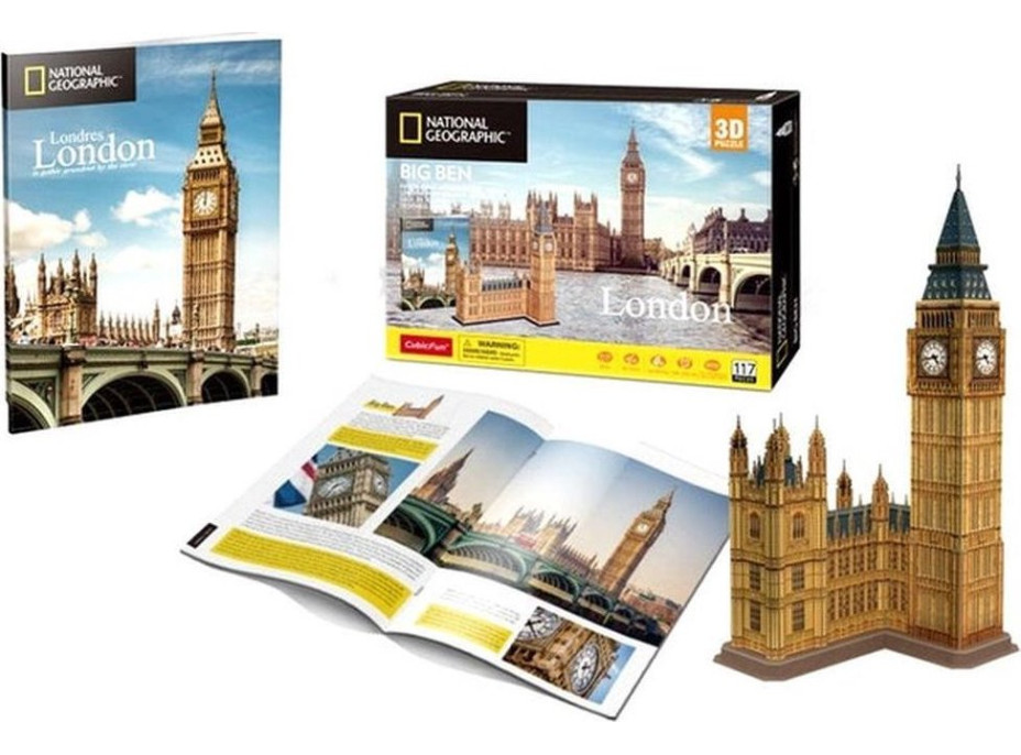 CUBICFUN 3D puzzle National Geographic: Big Ben 94 dielikov