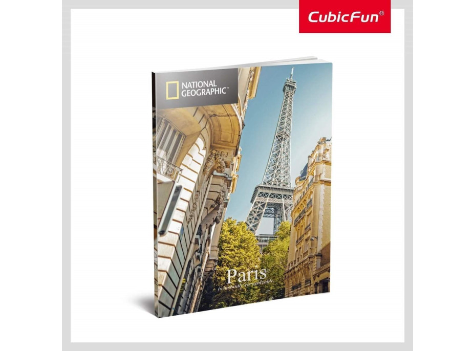 CUBICFUN 3D puzzle National Geographic: Eiffelova veža 80 dielikov