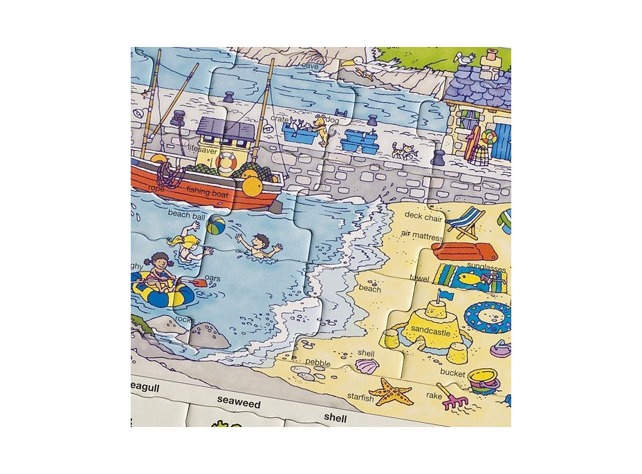 LARSEN Puzzle Angličtina 3: Pri mori 70 dielikov