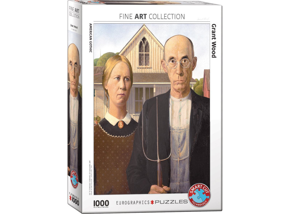 EUROGRAPHICS Puzzle Americká gotika 1000 dielikov