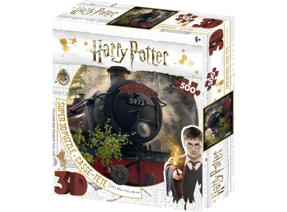 PRIME 3D Puzzle Harry Potter: Rokfortský expres 3D 500 dielikov