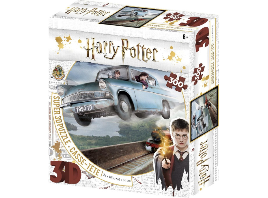 PRIME 3D Puzzle Harry Potter: Ford Anglia 3D XL 300 dielikov
